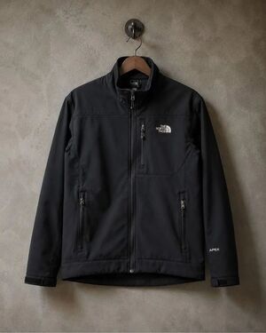 The North Face Apex Soft Shell Full Zip Jacket Black Men’s Outdoor Performance C